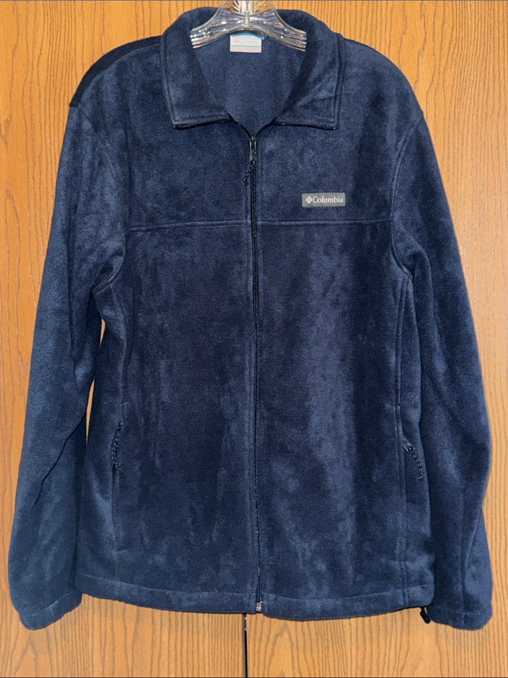 Columbia Dark Navy Full-Zip Plush Fleece Jacket